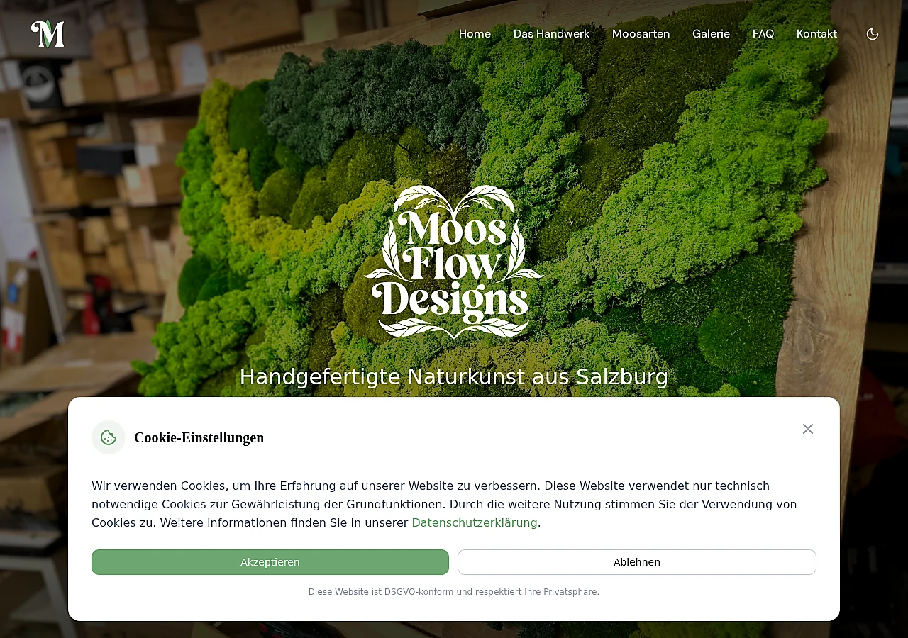 Screenshot von Moos Flow Designs