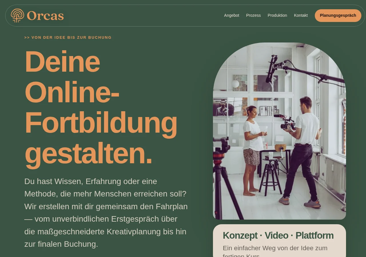 Screenshot von Orcas
